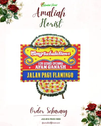 Bunga Papan Congratulation di Peta